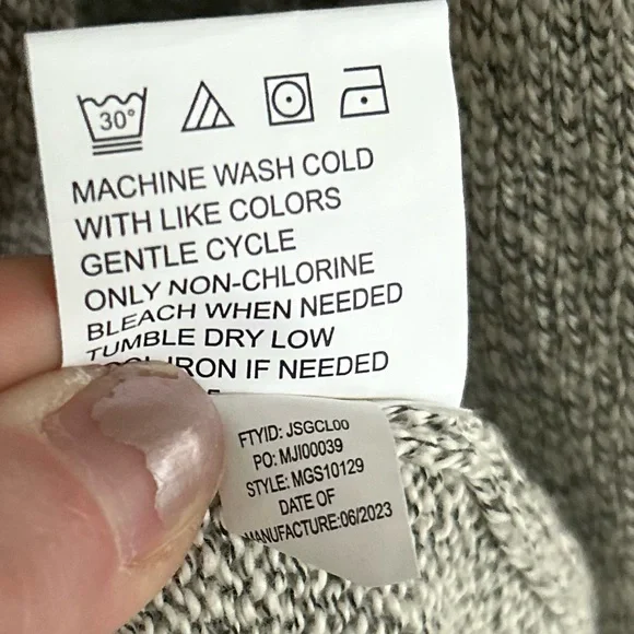 NWT EVEN TIDE Pete Snowheather Textured Quarter Zip Long Sleeve Sweater Mens XL - Picture 12 of 12